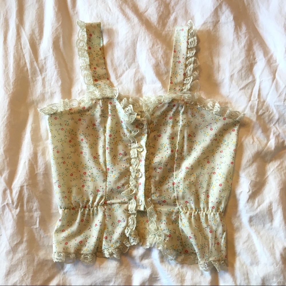 Vintage, Floral, Cottagecore Tank Top